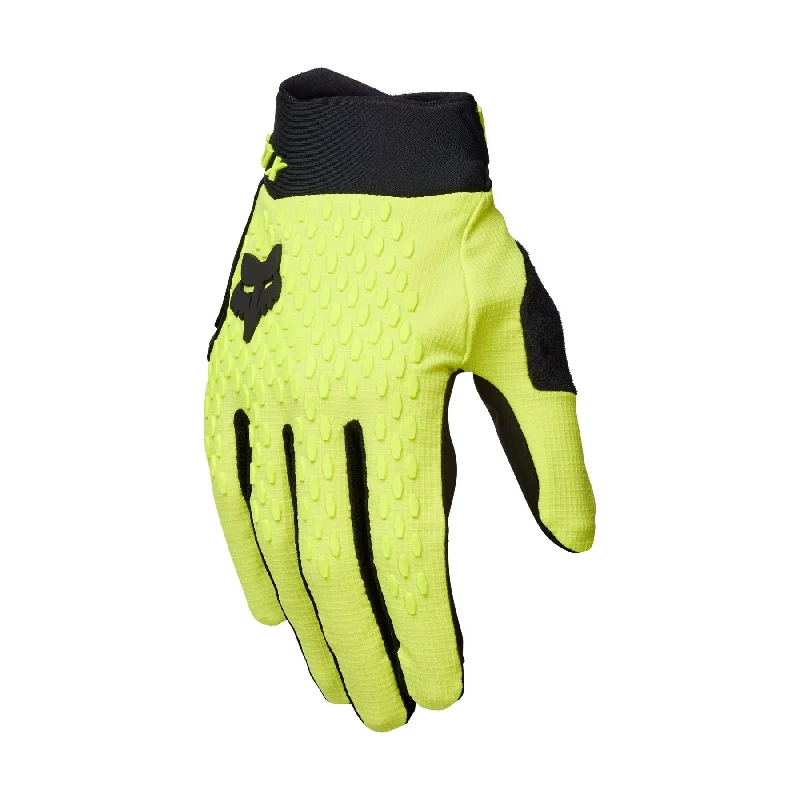 bicycle tire adaptability-Fox Racing Defend MTB Glove - Flo Yellow - 2024