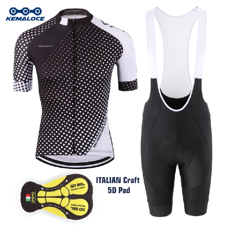 bicycle brake efficiency-KEMALOCE Pro Cycling Jersey Sets (2 Variants)