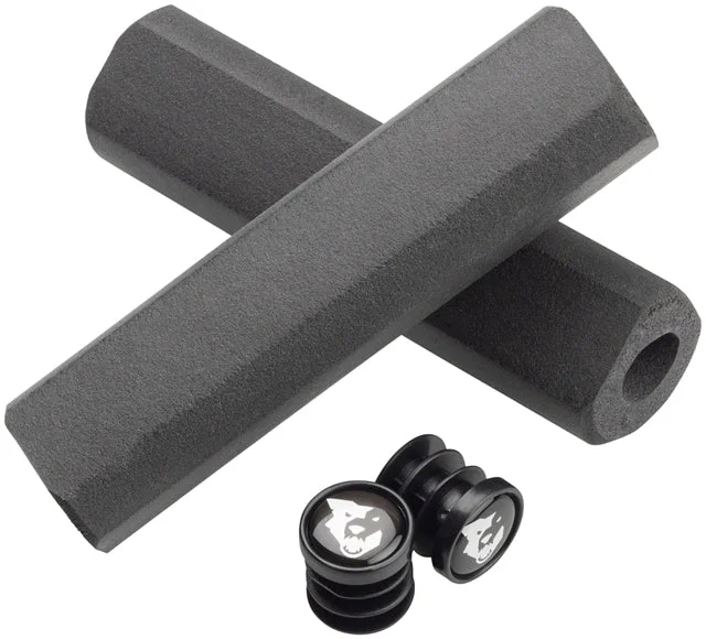 bicycle tool versatility-Wolf Tooth Mega Fat Paw Cam Grips - Black