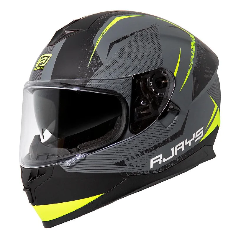 bicycle gear smoothness-RJAYS DOMINATOR II STRIKE HELMET - MATT GREY/NEON YELLOW