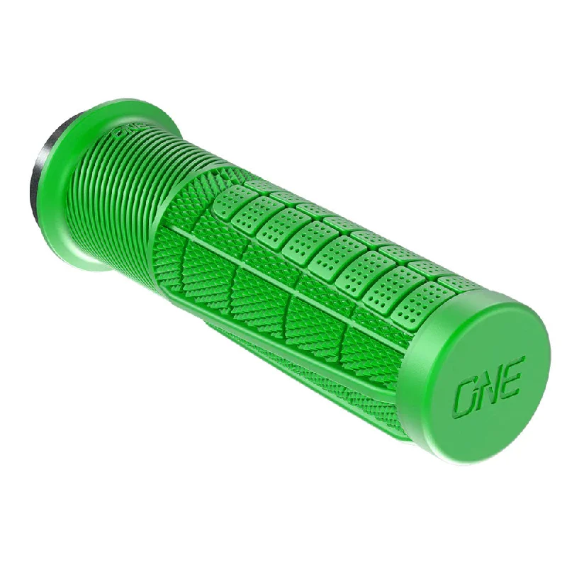 bicycle tire stability-OneUp Components Thick Lock-On Grips Green