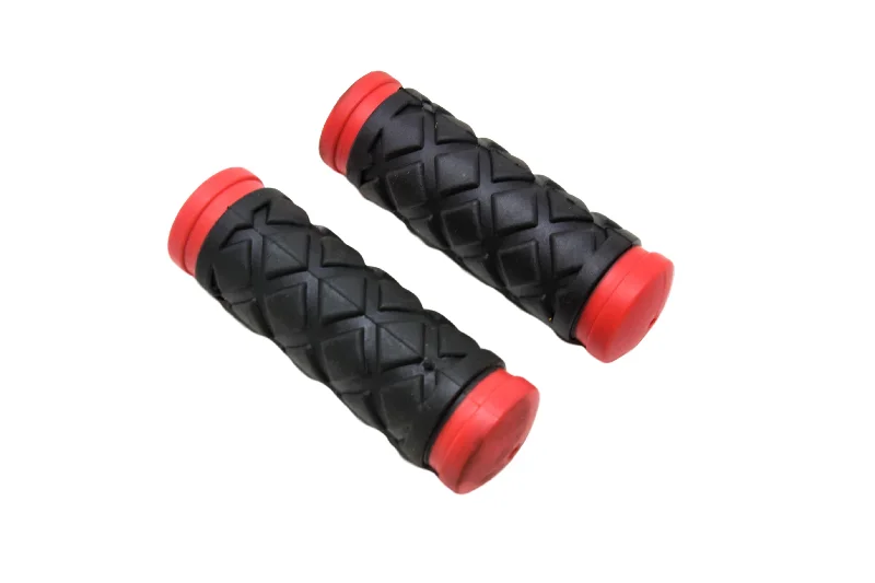 bicycle cleat strength-Pair 90mm Raleigh Strika Kiddies Bike, Childrens Cycle Handlebar Grips Red & Black