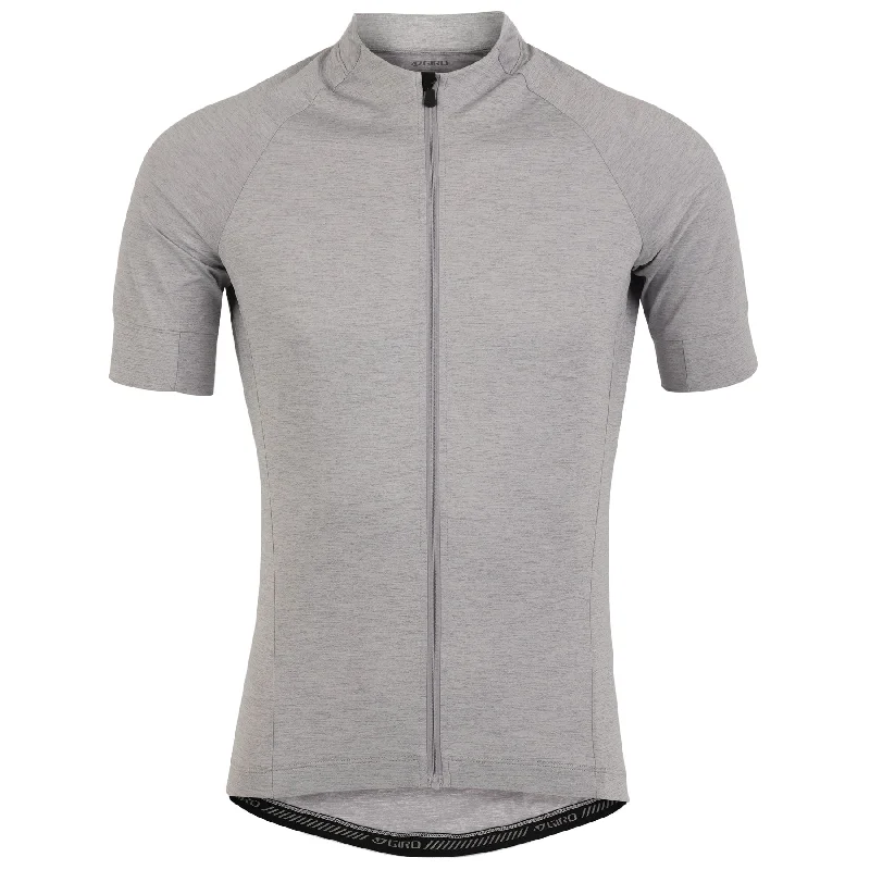 bicycle cleaner capacity-Giro New Road Short Sleeve Jersey - Sharkskin Heather