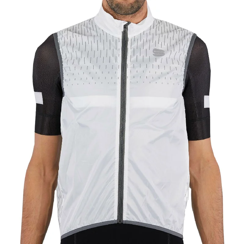 bicycle cleat responsiveness-Gilet Sportful Reflex - Bianco