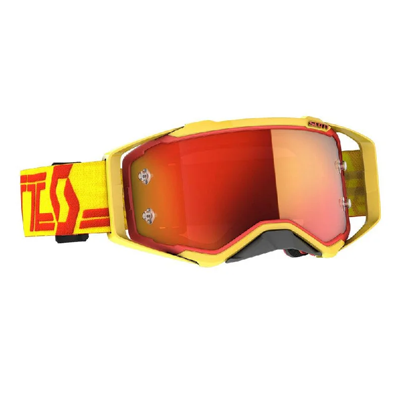 bicycle pad strength-SCOTT 2021 PROSPECT GOGGLE - YELLOW/RED (ORANGE CHROME)