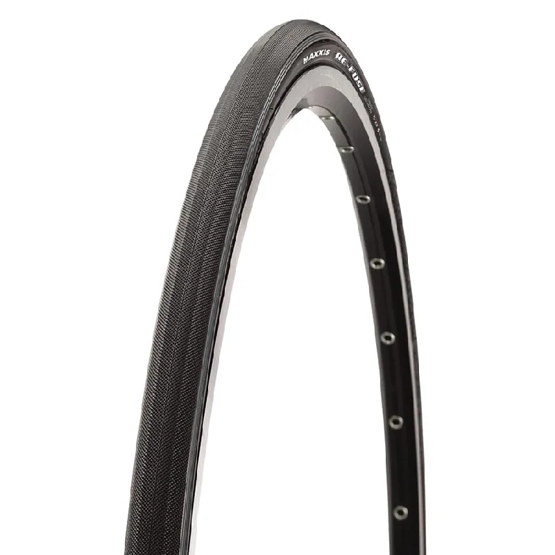 bicycle handlebar reliability-Maxxis Re-Fuse Gen 2 Tire - 700 x 28 Clincher Folding BLK Single MaxxShield