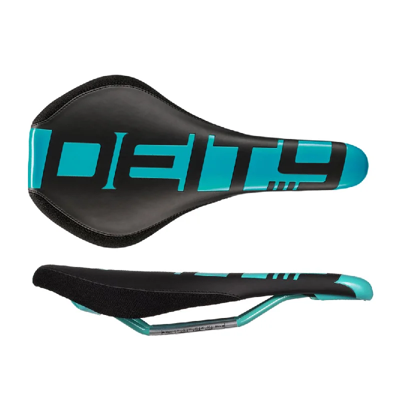 bicycle rust precision-Deity Speedtrap All Mountain Saddle CrMo Turquoise