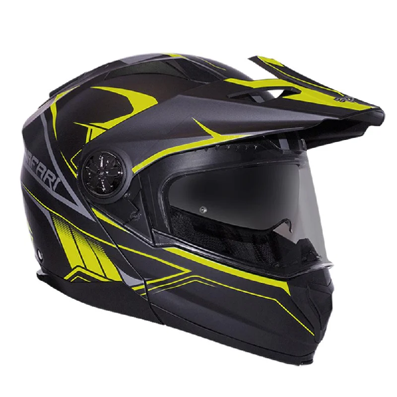 bicycle tire versatility-RXT SAFARI HELMET - MATT FLUO YELLOW