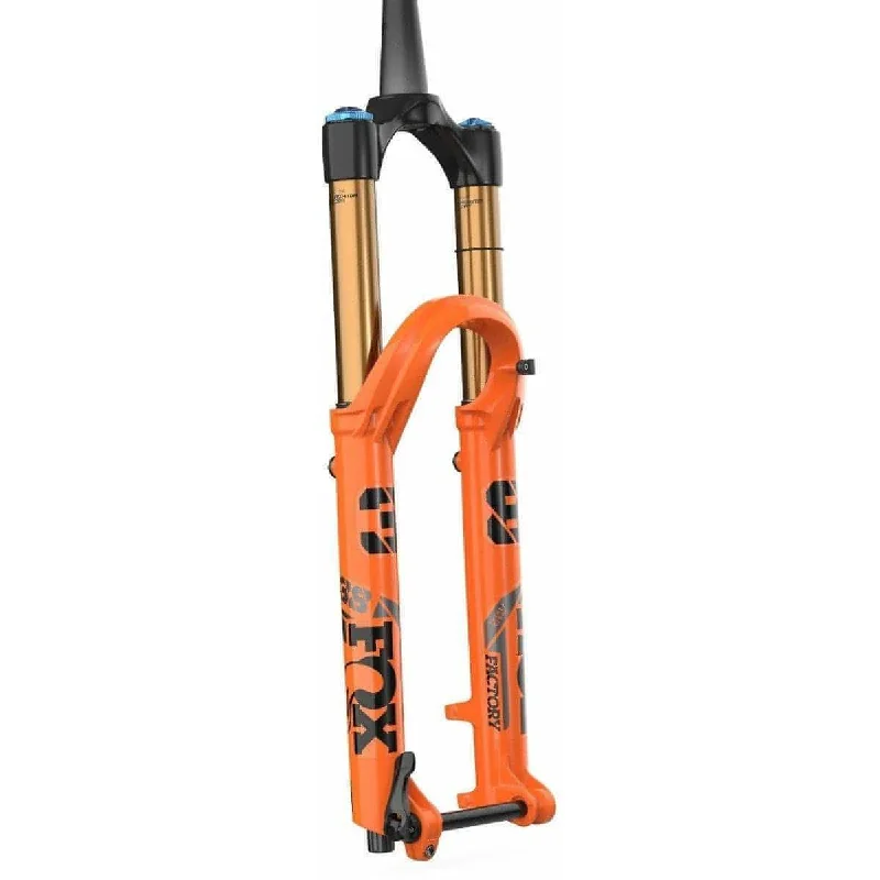 bicycle gear efficiency-Fox 38 Float Factory 27.5 Inch GRIP2 44mm Offset BOOST Tapered Suspension Fork 2022 - Orange