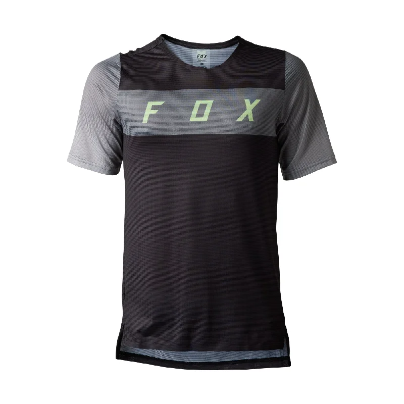 bicycle pedal adaptability-FOX FLEXAIR ARCADIA SS JERSEY - BLACK