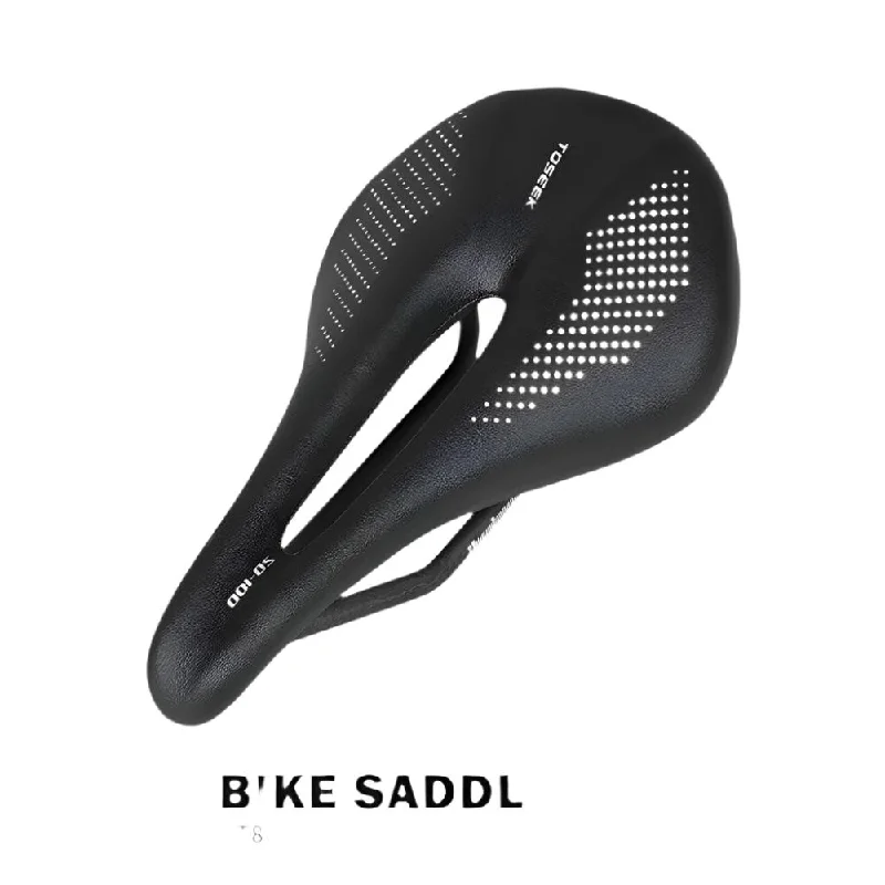 bicycle handlebar weight-TOSEEK Full Carbon Saddle MTB/Road 143/155MM Bike Saddle Super Light Leather Carbon Cushions 135g Carbon Rails Bicycle Seat