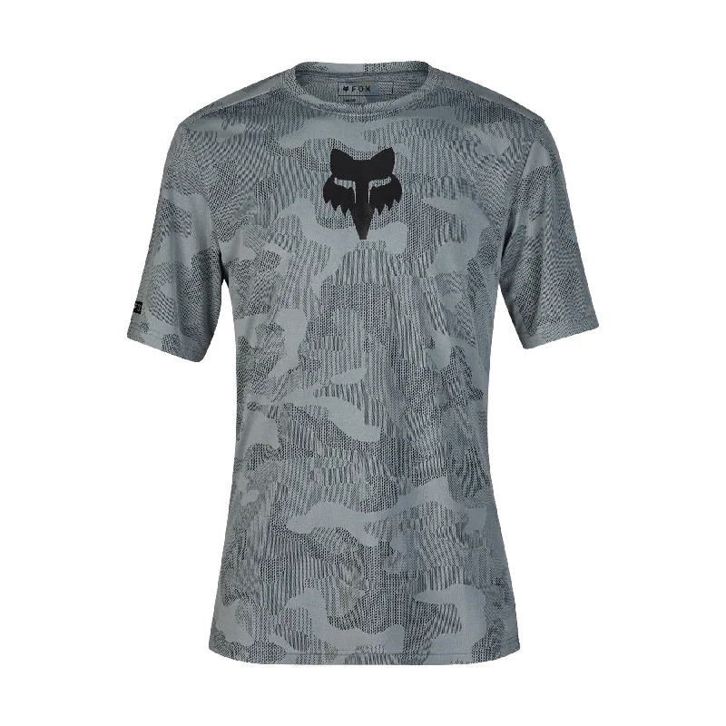 bicycle rotor adaptability-Fox Racing Ranger Tru Dri Short Sleeve MTB Jersey - Cool Gray