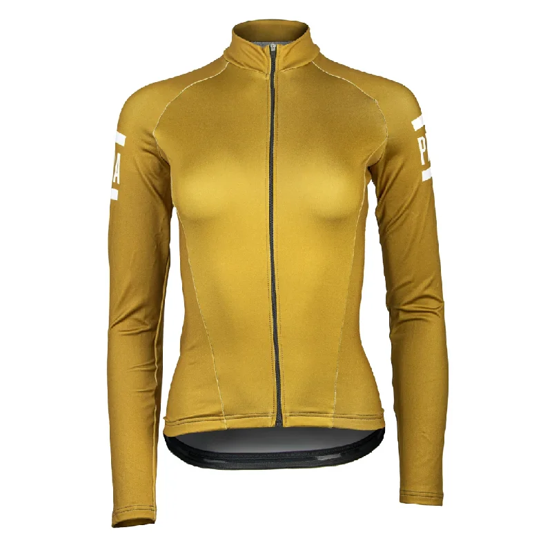 bicycle saddle strength-Rich Ochre Women's ls Winter Jersey | hoban