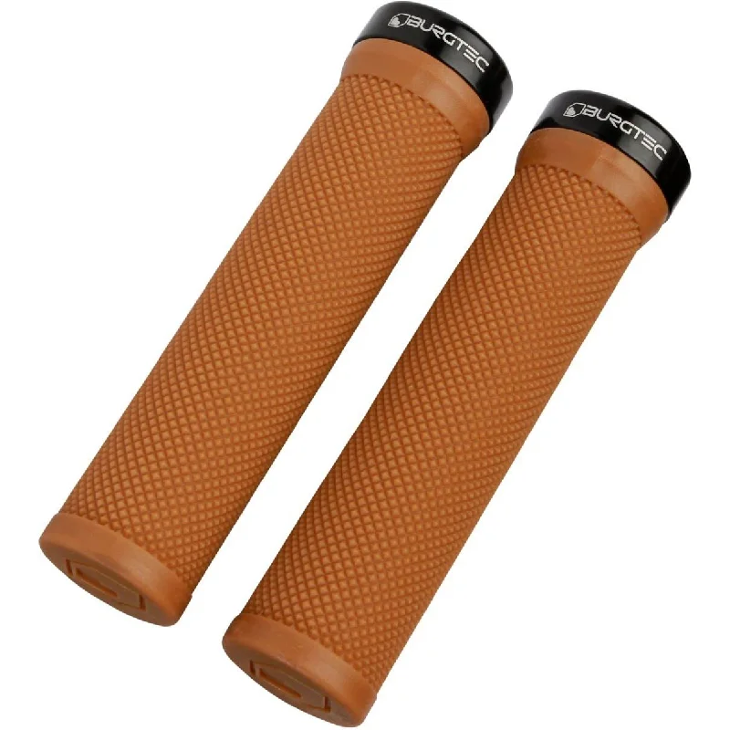 bicycle brake strength-Burgtec Bartender Lock On Grips - Brown