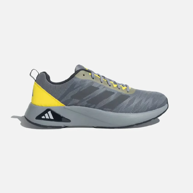 bicycle valve durability-Adidas Flaash Run Men's Running Shoes -Medium Lead / Grey Six / Impact Yellow