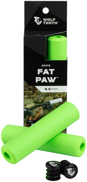 bicycle stand comfort-Wolf Tooth Fat Paw Grips - Green