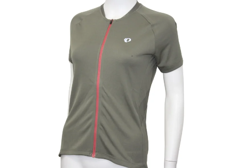 bicycle brake responsiveness-Pearl Izumi Sugar Short Sleeve Road Jersey - Womens - Pale Olive-Rosewood