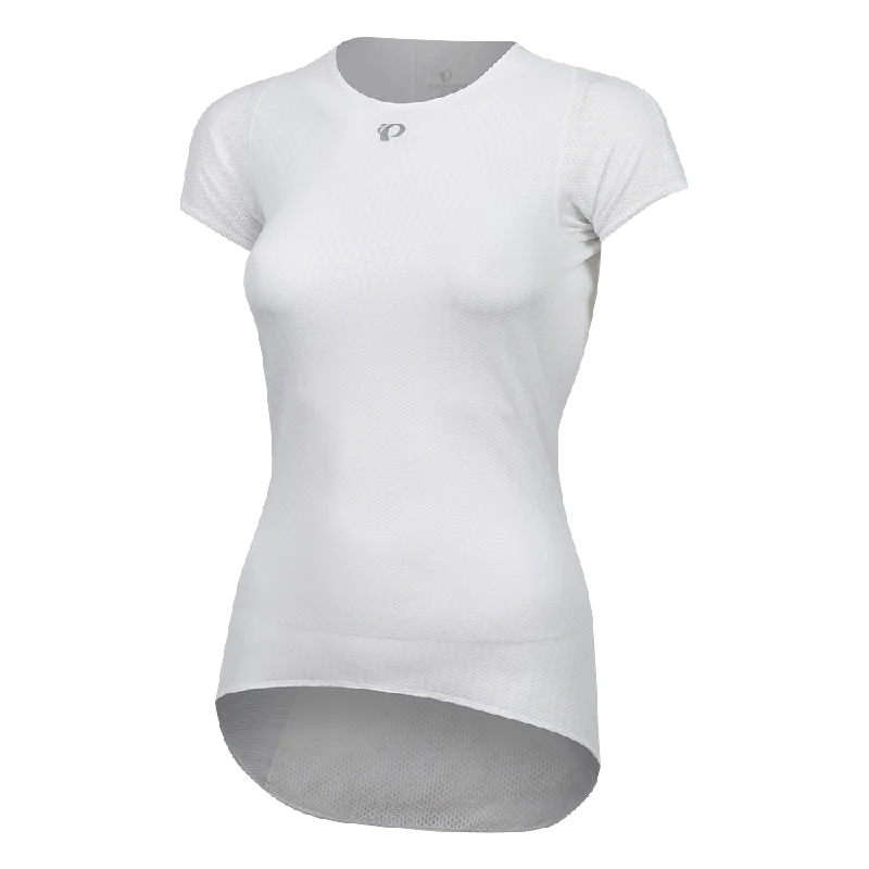 bicycle saddle performance-Pearl Izumi Transfer Short Sleeve Cycling Base Layer - Womens - White