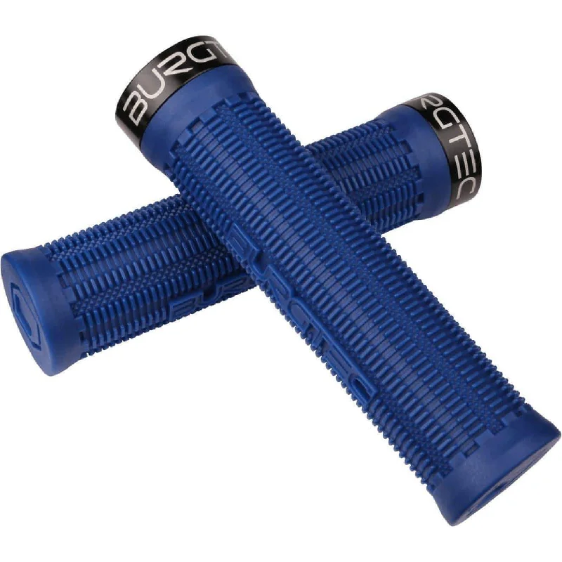 bicycle sidewall toughness-Burgtec Bartender Pro Greg Minnaar Signature Grips - Blue