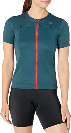 bicycle tire grip-Pearl Izumi Elite Escape Short Sleeve Road Jersey - Womens - Midnight Navy