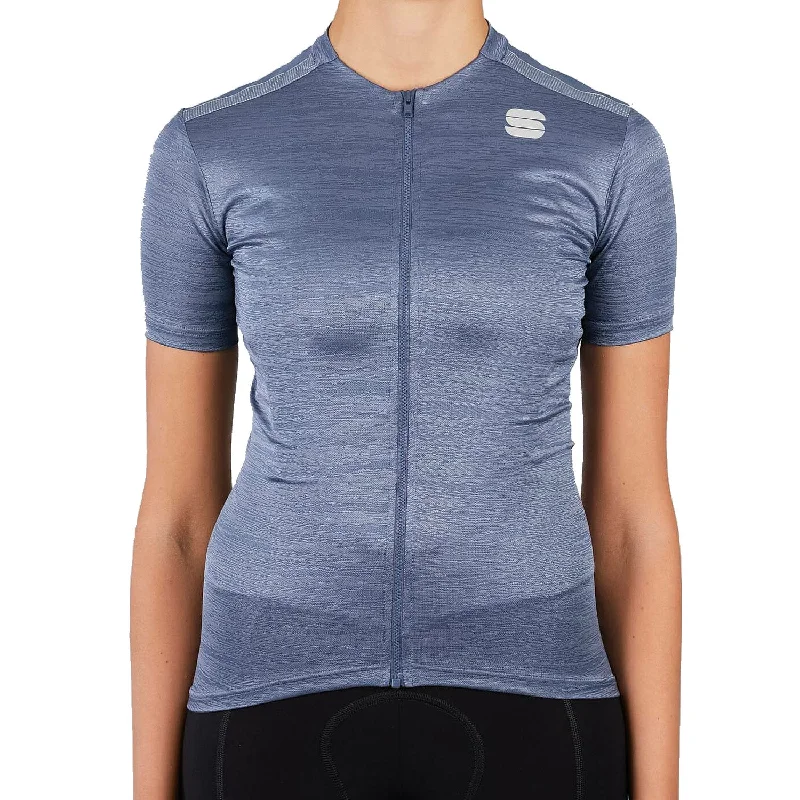 bicycle suspension efficiency-Maglia donna Sportful Supergiara - Blu grigio