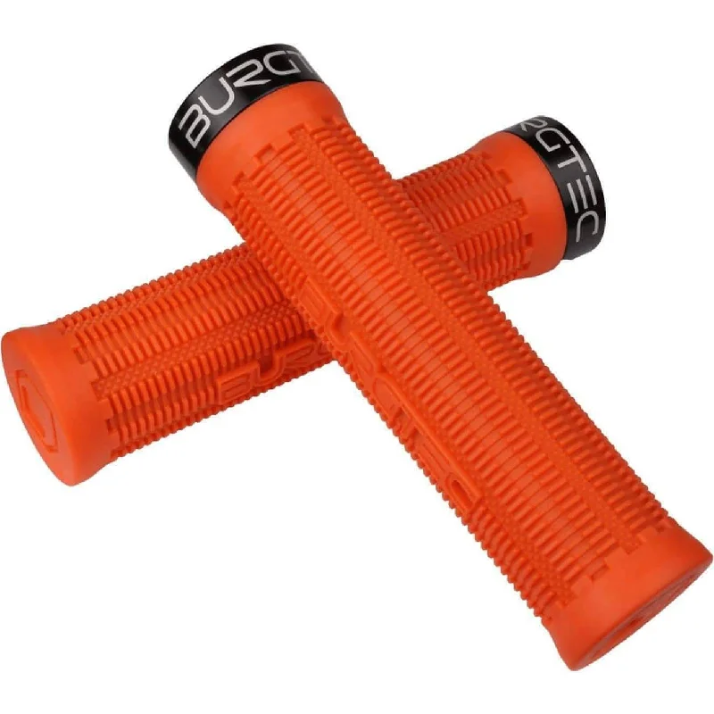 bicycle pump toughness-Burgtec Bartender Pro Greg Minnaar Signature Grips - Orange