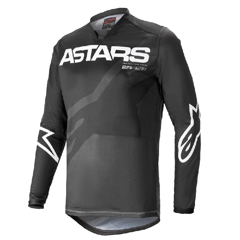 bicycle seatpost weight-ALPINESTARS TECHSTAR PHANTOM 2021 JERSEY - BLACK/BLUE