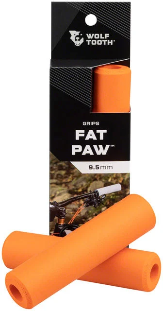 bicycle cleaner comfort-Wolf Tooth Fat Paw Grips - Orange