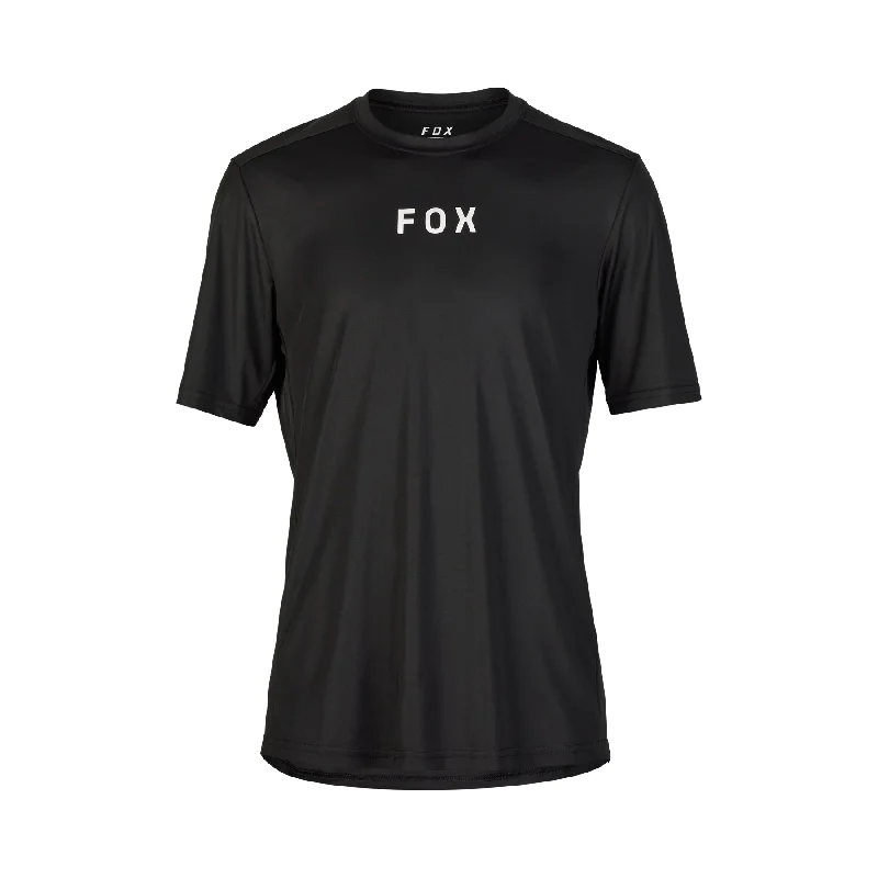 bicycle frame capacity-Fox Racing Ranger Short Sleeve MTB Jersey - Moth - Black