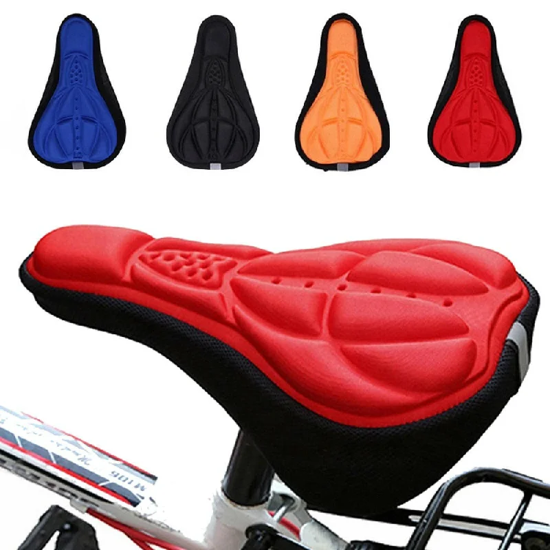 bicycle sidewall precision-Bicycle Saddle 3D Soft Cycling Seat Cover MTB Mountain Bike Thickene Sponge Pad Outdoor Breathable Cushion Bike Accessories