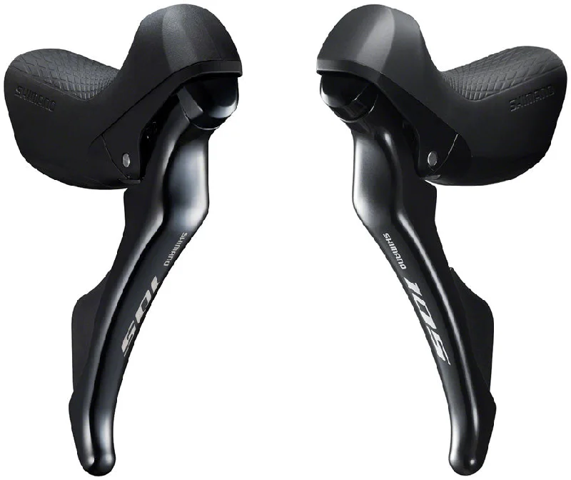 bicycle chain robustness-Shimano 105 ST-R7000 2 x 11 Shift/Brake Lever Set, Black