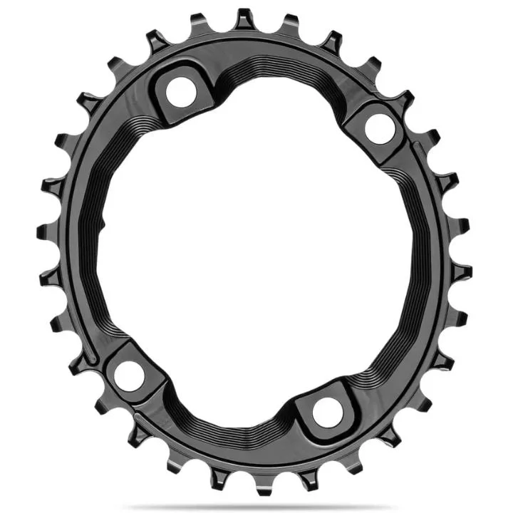 bicycle valve toughness-Absolute Black Oval MTB Chainring 1X 96BCD Shimano XT M8000 HG+ 12 Speed