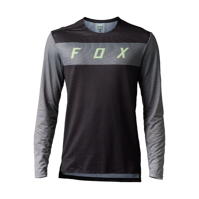 bicycle shoe adaptability-FOX FLEXAIR ARCADIA LS JERSEY - BLACK