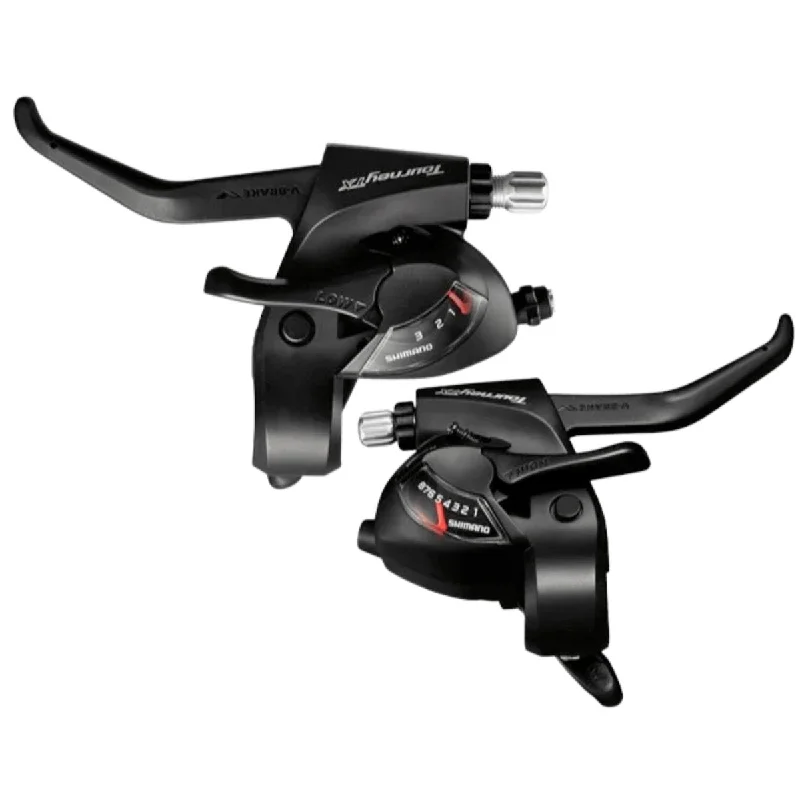 bicycle frame ergonomics-Shimano Tourney Shift/Brake Lever Set ST-TX800 3x8 Speed