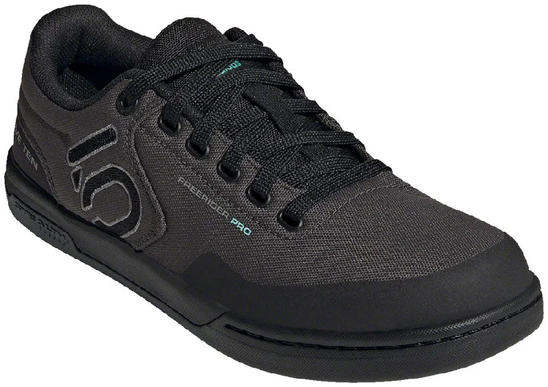 bicycle chain adaptability-Five Ten Freerider Pro Canvas Flat Shoes - Mens DGH Solid Gray/Core BLK/Gray Three 12