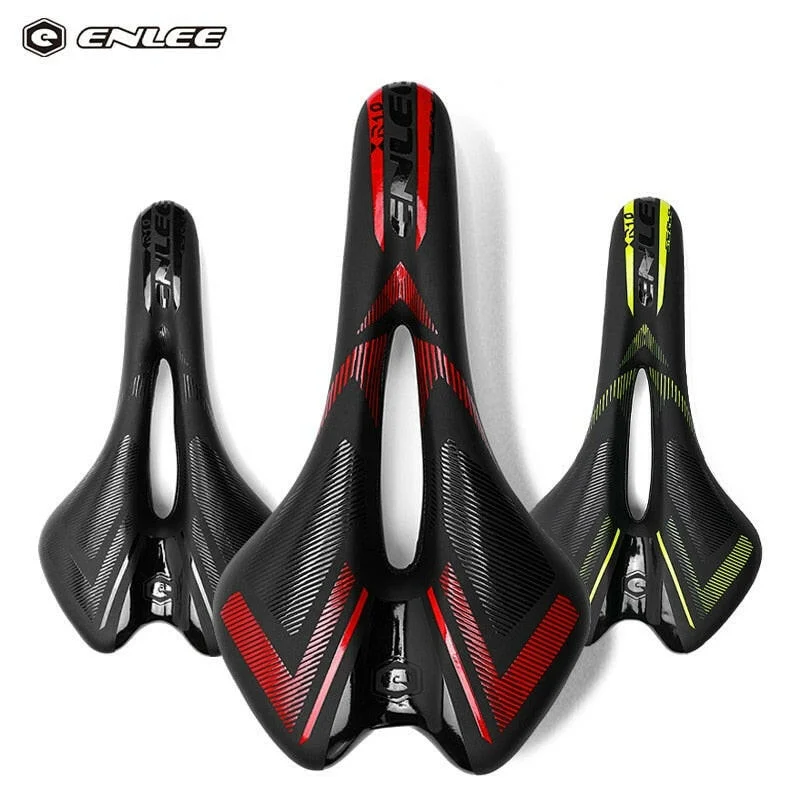 bicycle seatpost weight-ENLEE Bicycle Seat MTB Road Bike Saddles PU Ultralight Breathable Comfortable Seat Cushion Bike Racing Saddle Parts Components