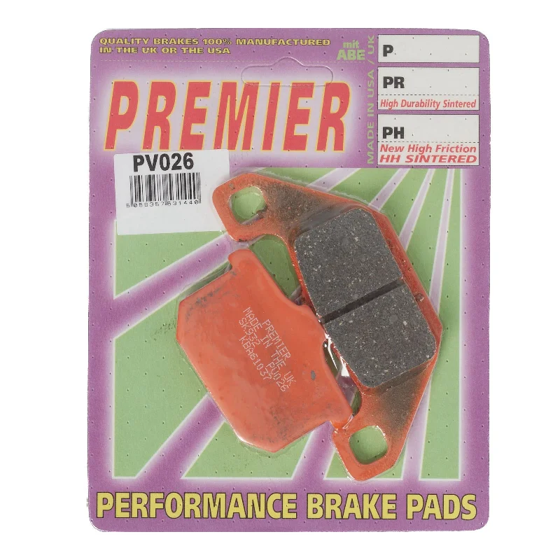 bicycle cleat responsiveness-Premier Brake Pads - PV Semi Sintered