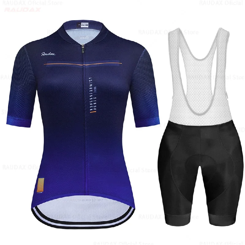 bicycle pedal performance-Raudax Women Pro Cycling Jersey Sets (10 Variants)