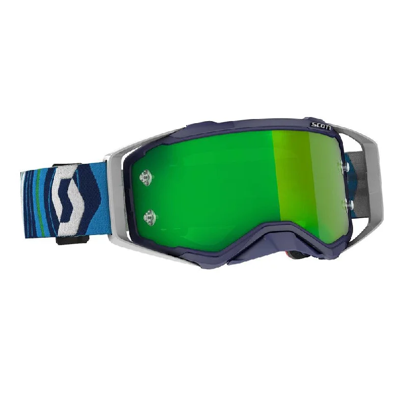 bicycle handlebar strength-SCOTT 2021 PROSPECT GOGGLE - BLUE/GREEN (GREEN CHROME)