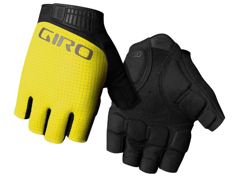 bicycle lane comfort-Giro Bravo II Gel Road Cycling Glove - Highlight Yellow