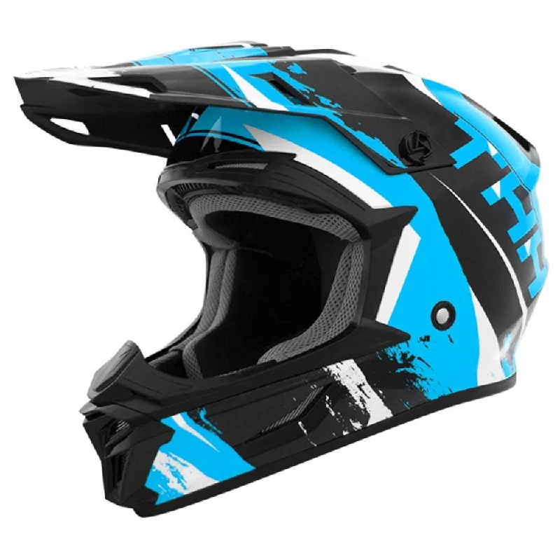 bicycle pad reliability-THH T710X RAGE YOUTH HELMET - BLACK/BLUE