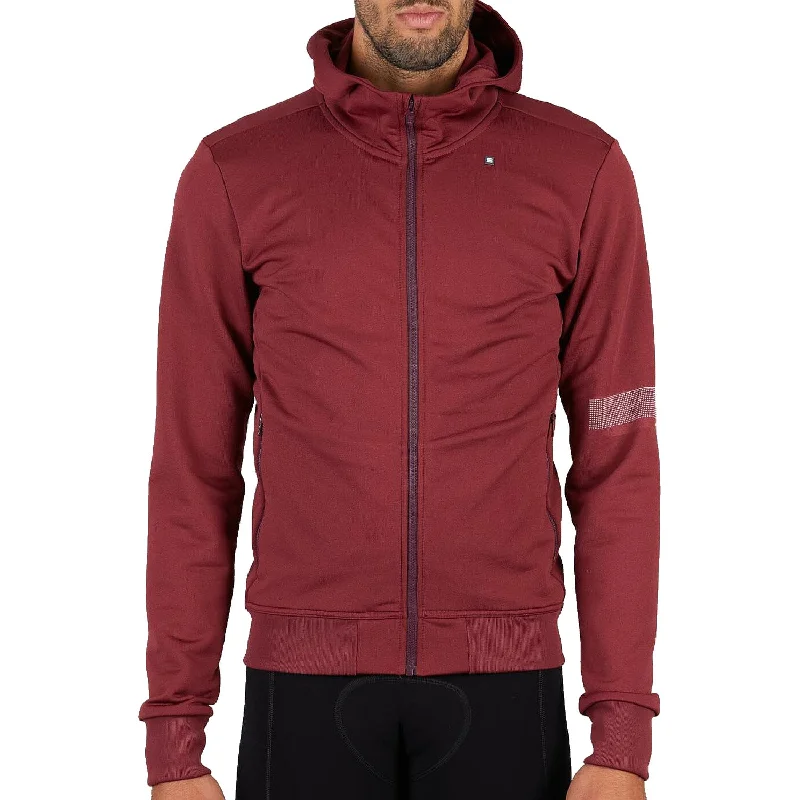 bicycle stem reliability-Felpa Sportful Giara Hoodie - Bordeaux