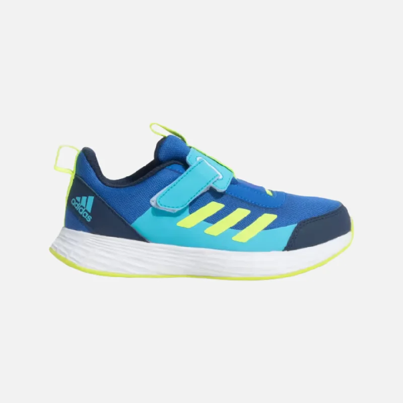 bicycle rust stability-Adidas Volantrun 2.0 Kids Unisex shoes (8-15 Years) - Blue Lucid Lemon/Lucid Cyan/Collegiate Navy