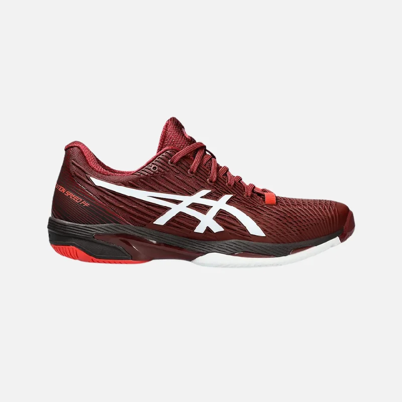 bicycle paint durability-Asics Solution Speed FF 2 Men's Tennis Shoes - Antique Red/White