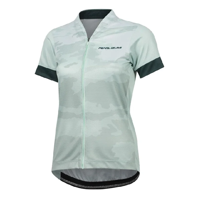 bicycle urban comfort-Pearl Izumi LTD Short Sleeve MTB Jersey - Womens - Mist Green Vista