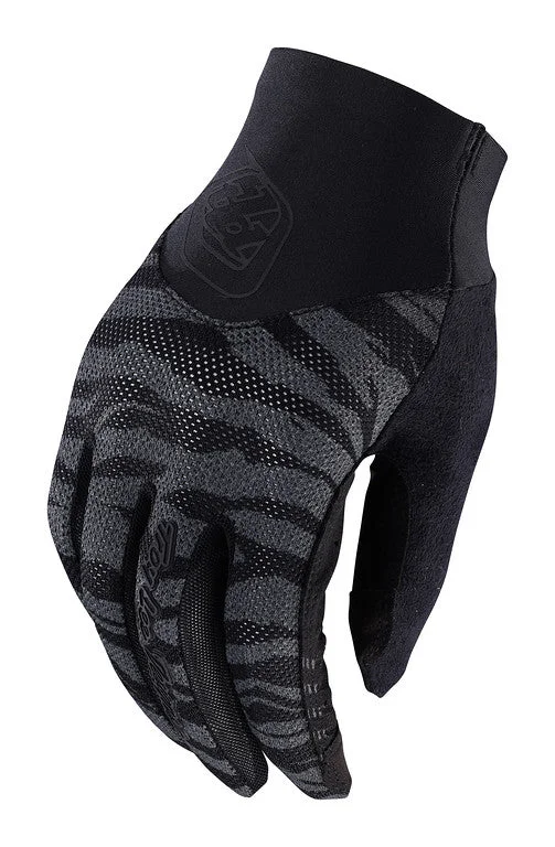 bicycle shoe robustness-Troy Lee Designs Ace 2.0 MTB Glove - Womens - Tiger - Black