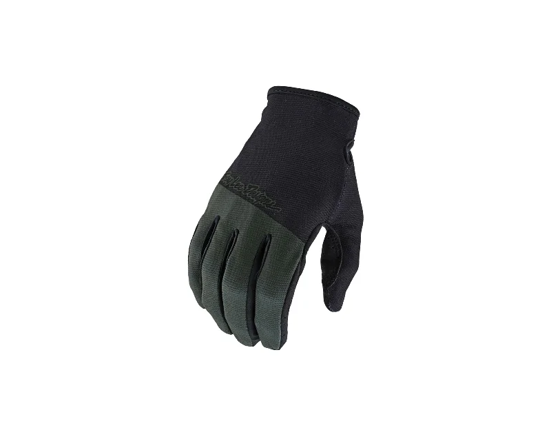 bicycle chain comfort-Troy Lee Flowline Glove Olive LG