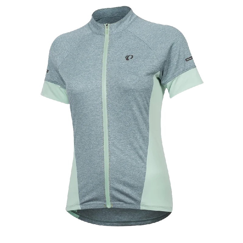 bicycle stand performance-Pearl Izumi Select Escape Short Sleeve Jersey - Womens - Arctic-Mist Green