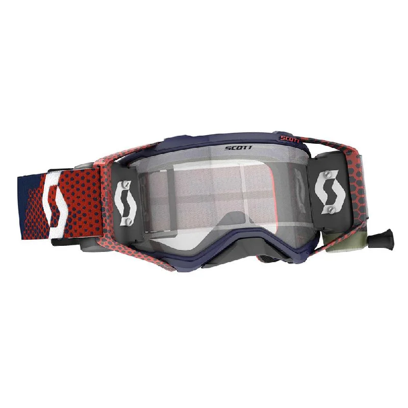 bicycle shoe strength-SCOTT 2021 PROSPECT WFS GOGGLE - RED/BLUE (CLEAR)