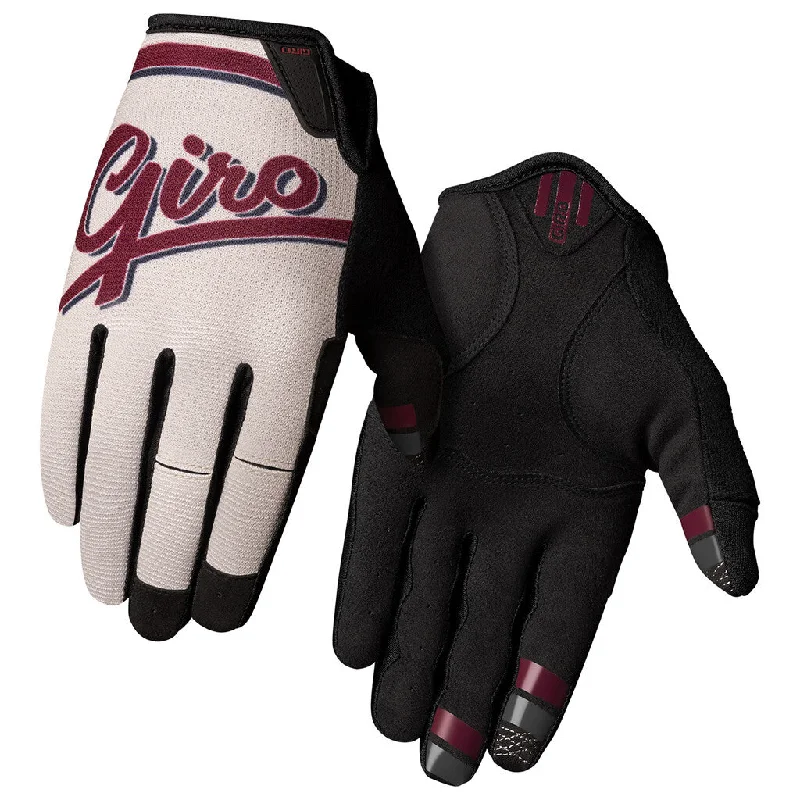 bicycle sidewall comfort-Giro DND MTB Glove - Cream Soda